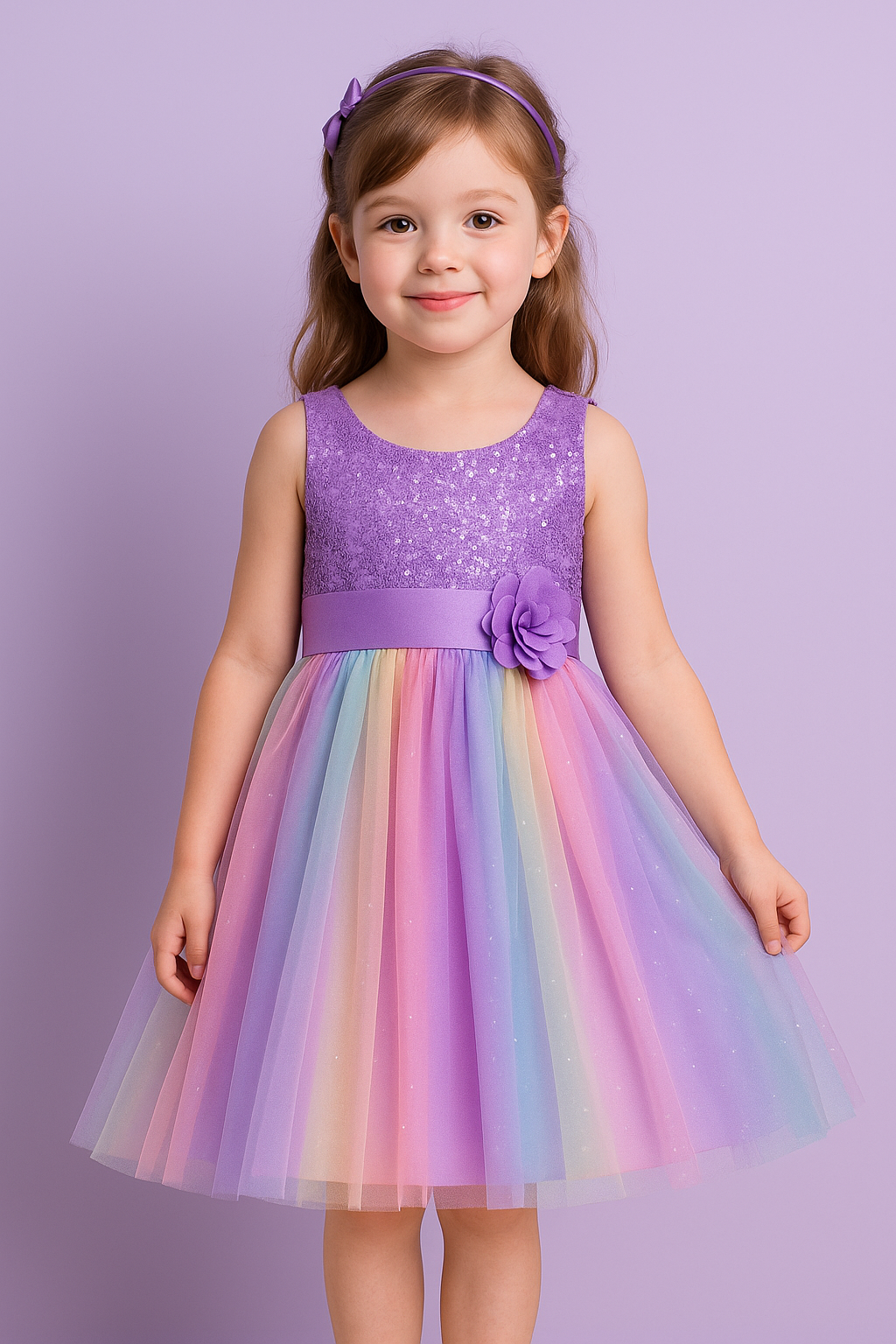 Sparkling Purple Dress